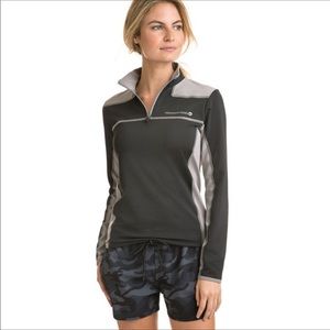 Vineyard Vines Color Block Shep Shirt jacket Sz Sm grey black shacket NWOT